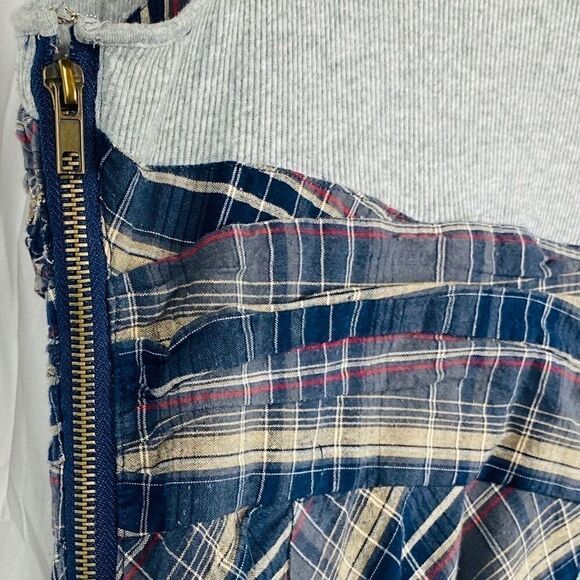 FREE PEOPLE Plaid Tank Dress. - Picture 4 of 8